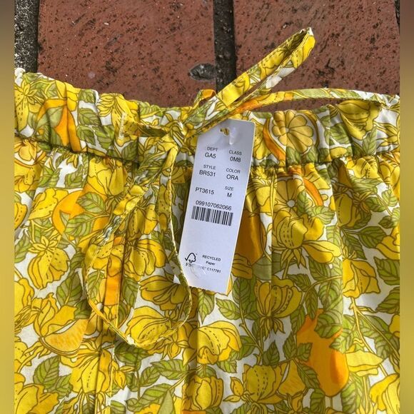 J Crew Tiered Skirt in Limone Print NWT - Picture 7 of 11